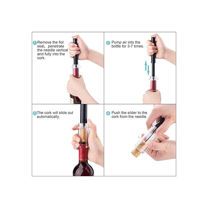 Manual Red Wine Bottle Opener Multi Function Screw Bottle Opener