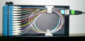 1*8 2*24 MPO Breakout Cable Transition Cassette For Data Center