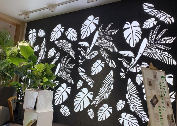 Quality Polyester 1200x2400mm Soundproof Office Partition Wall Anti Fouling for sale