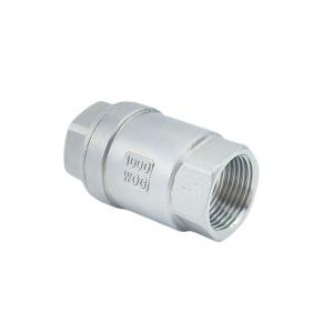 Vertical CF8M Stainless Steel 304 316 Spring Check Valve with NPT/BSPP/BSPT Thread