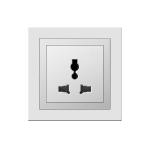 13A Power Socket Outlet , Villa 250V 3 Pin Socket With Switch