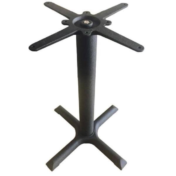 Cast Iron Cross Table bases Black wrinkle powder coated Outdoor bistro table leg