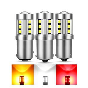 China Universal White LED Car Turn Signal Lights1156 1157 3030 15SMD LED Bulb White Yellow Canbus License Plate Interior Led wholesale