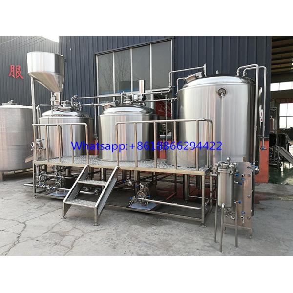 SS304 300L 1000L Beer Alcohol Micro Brewing Machine