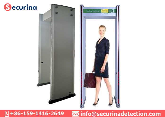 33 Zones Security Walk Through Metal Detectors Weapon Inspection Devices 2 Years Warranty