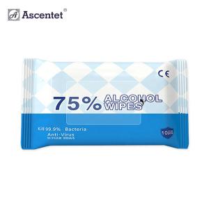 China Non Woven Antibacterial Wipes Disinfectant 75% Alcohol Wipes wholesale