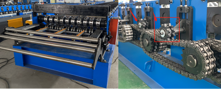 Metal decking machine details 