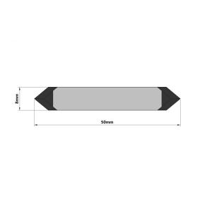50mm 8mm Tungsten Carbide Cutting Blade Heat Treatment Crop Cutter