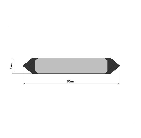 Quality 50mm 8mm Tungsten Carbide Cutting Blade Heat Treatment Crop Cutter for sale
