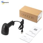 Red LED Light Source 1D Barcode Scanner with Hands Free Scanning and Adjustable