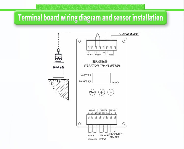 Digital Display Sensor And Transmitter UBZD4000Y Vibration Monitoring Machine