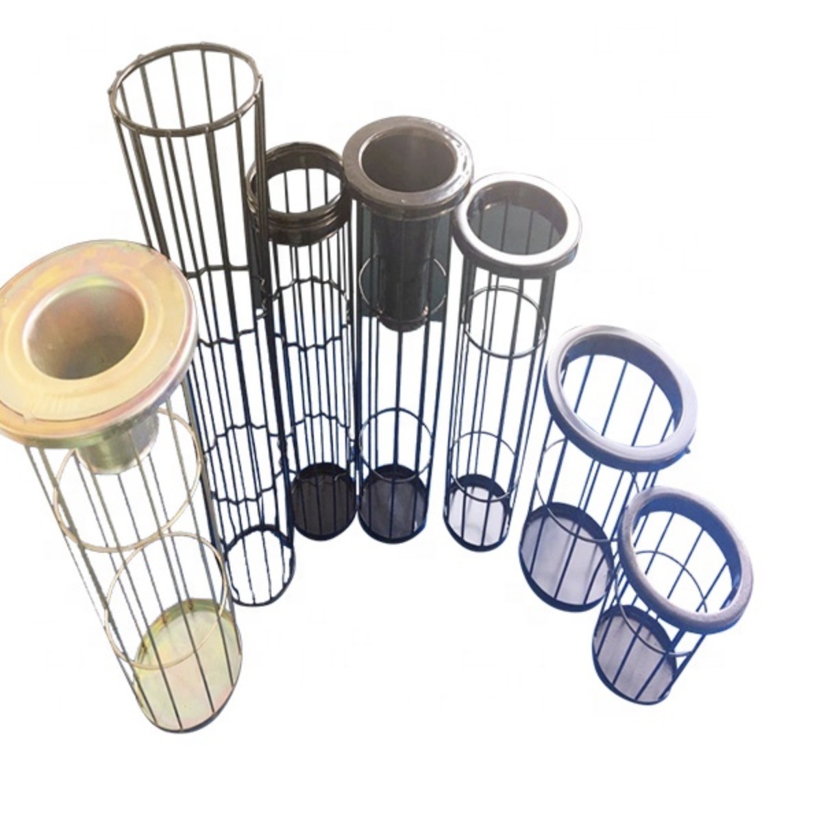 Customized Dust Bag Cage 10-80 80-120 120-240 10 Wires Match Filter Bags Round And Oval Filter Bag Cage
