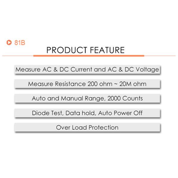 Small Type VICTOR Digital Multimeter Resistance Capacitance Frequency Temperature