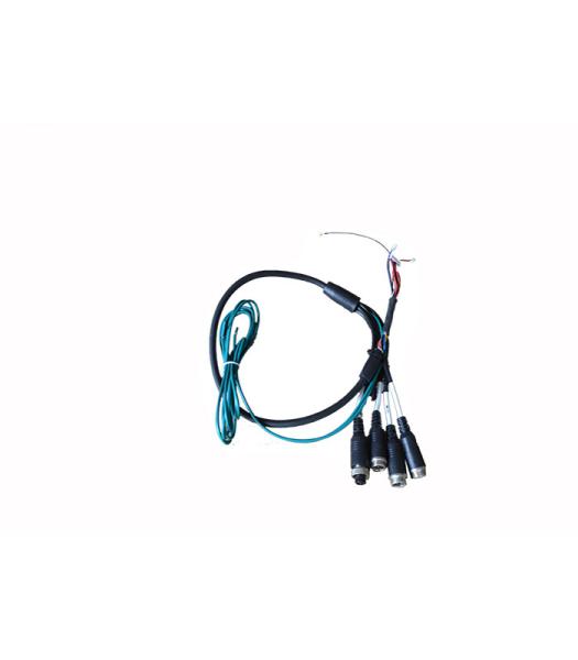 Quality 5 pin wires DC connection cable black color water proof for monitoring camera for sale