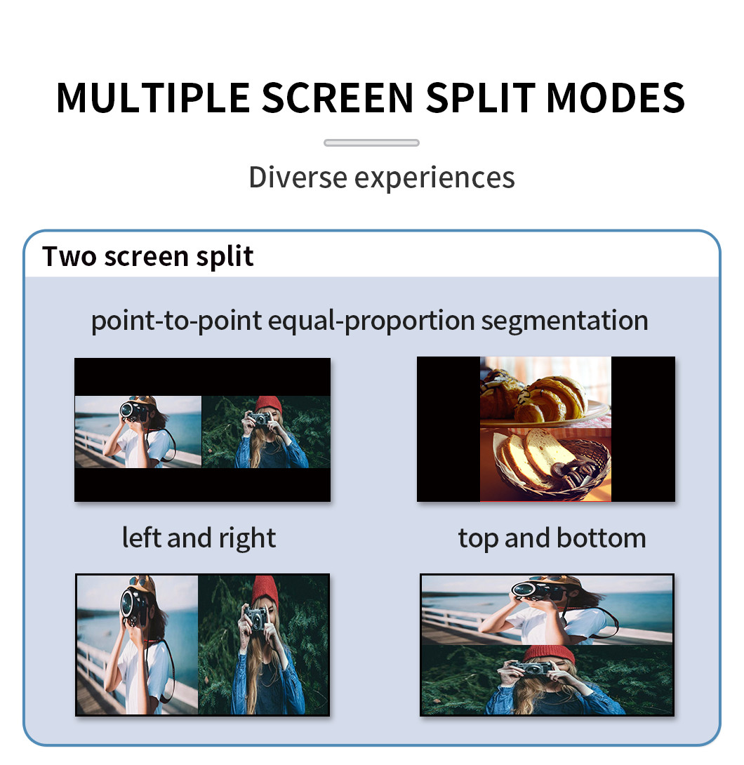 4K60 HDMI Multiview Monitor 1 Out 4 In HDMI Screen Splitter Multiviewer