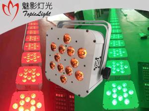 China 12 X 18 Watt LED Par Light / Wireless DMX LED Lights With Flicker Free Battery Light wholesale