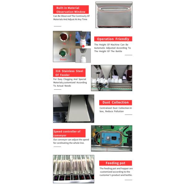 Fully Automatic 16 Channel Tablet Counting And Capping And Cap Screwing Production Line