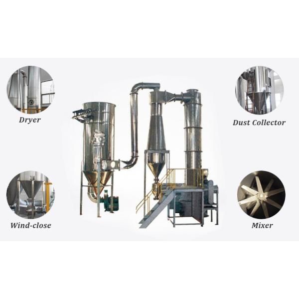 Drying Cassava And Corn Starch Spin Flash Dryer Heating Source Gas Furnace