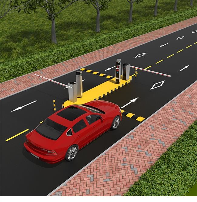 Outdoor Smart Barrier Gate Vehicle Barrier System With Anti Collision Arm
