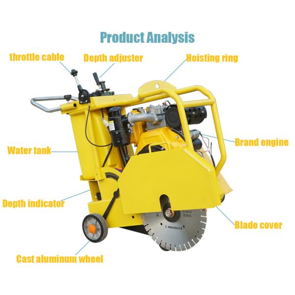 Engineering Road Construction 500mm Concrete Asphalt Road Surface Cutter Machine with Short Turning Radius Performance