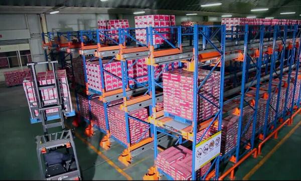 Quality FIFO / FILO Basis System Industrial Pallet Racks , Heavy Duty Pallet / Radio Shuttle Racking for sale