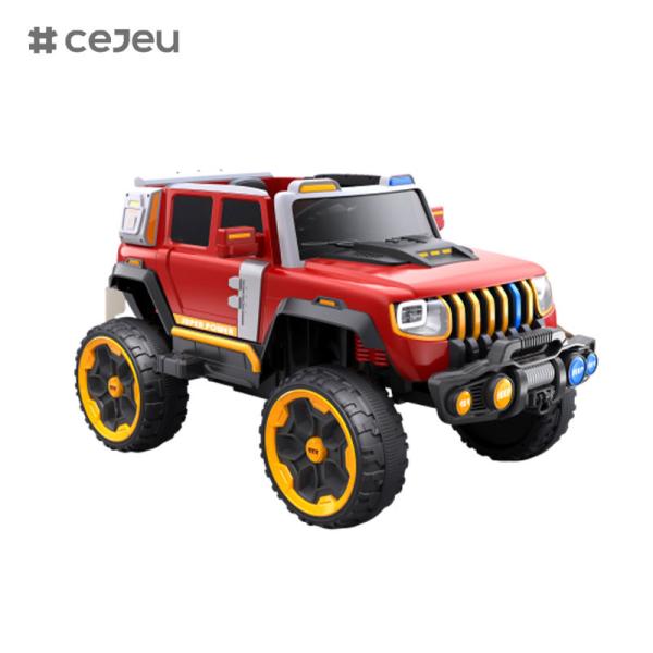 CJ-LC-6169 12V four-drive Jeep with one-button start, Bluetooth,usb - safe, durable, and fun to ride on kids