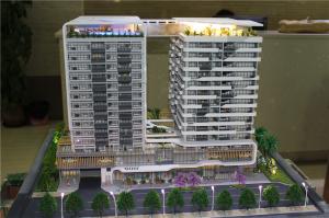 China 1 / 100 Scale 3D Acrylic Architecture Model Interactive Light Rendering Color wholesale