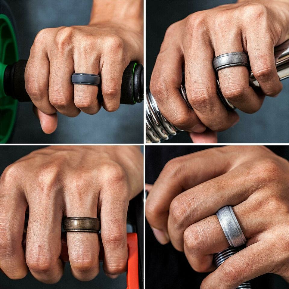 Processing Service Moulding OEM Bap Free Non-Toxic Silicone Wedding Single Ring For Man