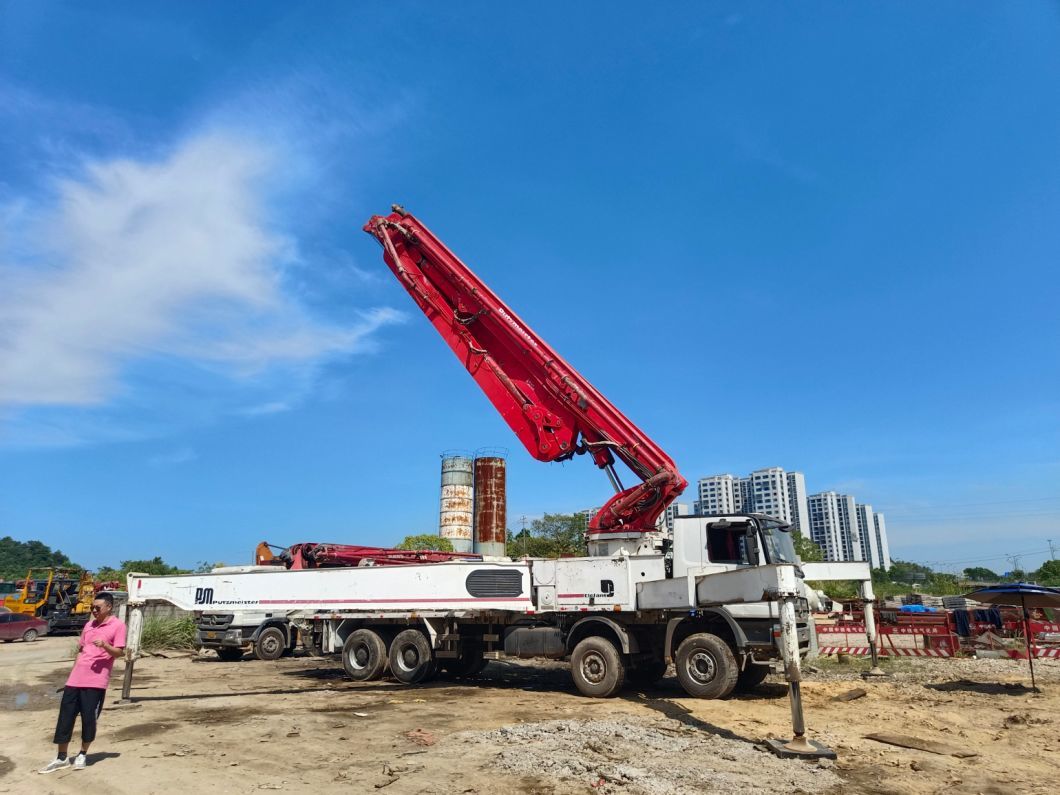 Used Putzmeister Truck Mounted Concrete Pump on Benz