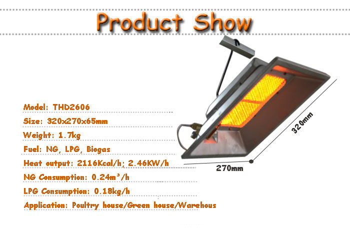 CE Infrared Gas Chicken Brooder Heater Catalytic Poultry House Heating System
