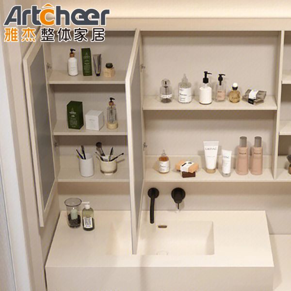 Modern Design Wall-mounted Bathroom Vanity Combo with Eco-Friendly Material for Hotel and Home