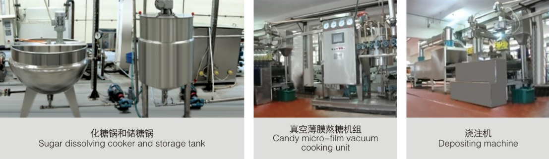 Professional Hard Candy Lollipop Production Line 150KG/300KG Per Hour Automatic 15-50KW 2
