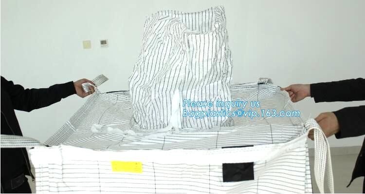 customizable PP u-panel baffle big bag /coated white woven PP jumbo bag/ventilated 4 panel baffle bag/all colors availab