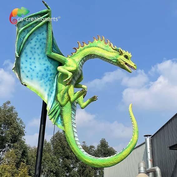 Quality Customizable Animatronic Dragons Theme Park Animatronics Anting Aging for sale