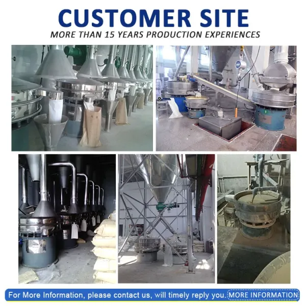 Ore Powder Rotary Vibrating Screen Working Principle of Vibrating Sifter Machine