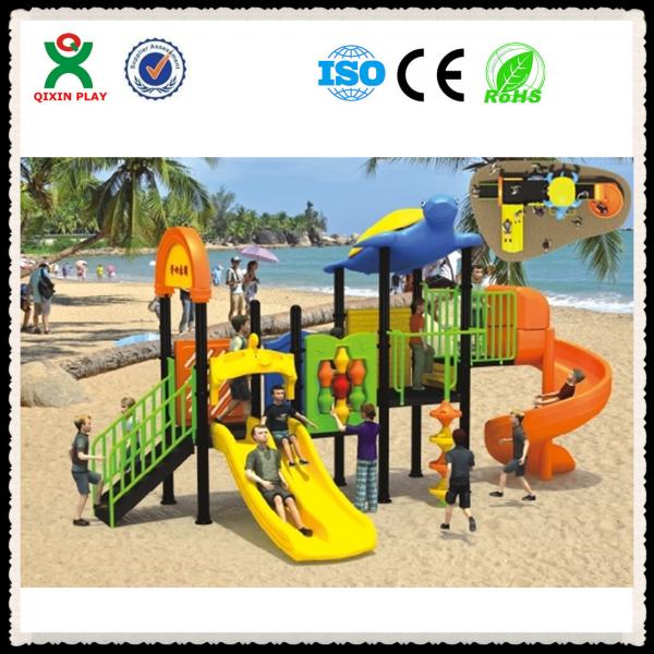 Quality Children Fun Playground Games Kids Natural Outdoor Playground Ideas QX-049A for sale