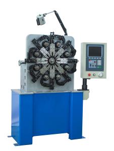 China Blue CNC Spring Coiling Machine , Flat Small Coil Winding Machine CE Certification wholesale