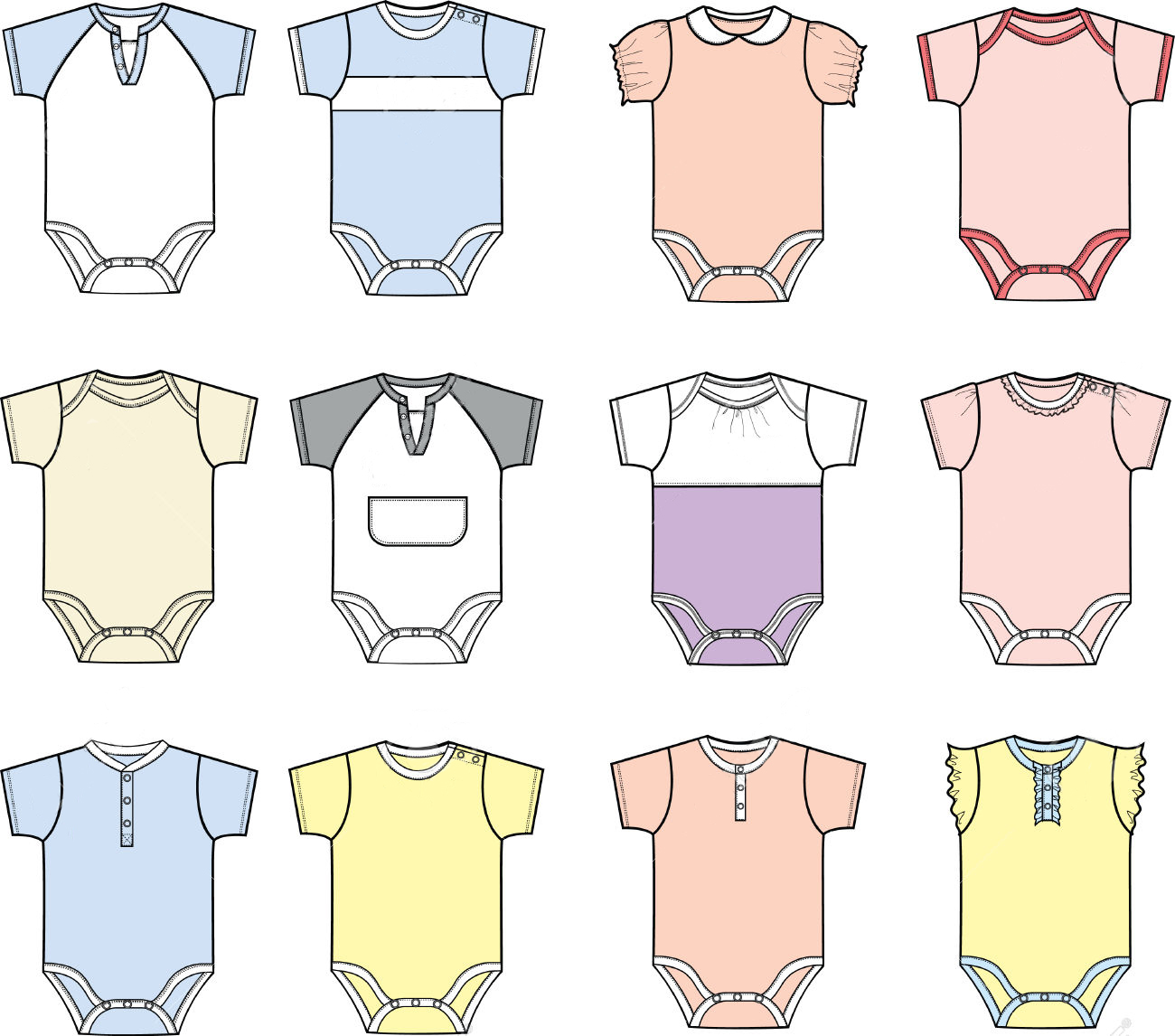 New Season | Newborn Short Sleeve Playsuit toddler Falbala Romper