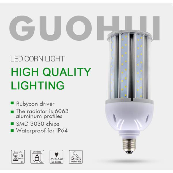 Warm / Cool White LED Corn Light 2835 SMD E27 IP64 Waterproof For Conopy