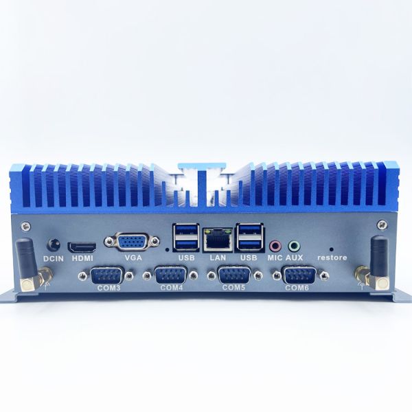 Intel I3 I5 I7 Industrial Fanless Mini PC Embedded Computer Dual LAN 2SO-DIMM DDR4 RAM COM/Parallel Port Factory Automation