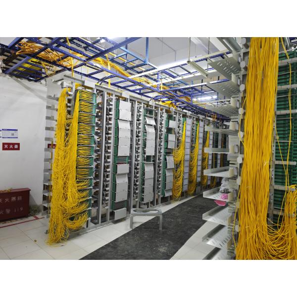 48 Strand Single Mode Armored Fiber Optic Cable 10.5mm Orange LSZH Data Center