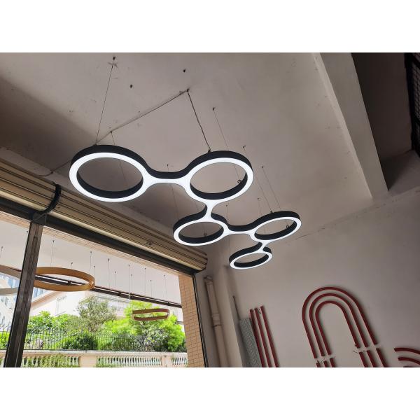 Aluminium Led Circle Pendant Light SMD5630 Hanging Circle Led Light