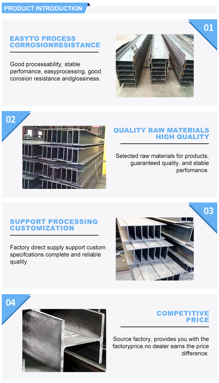 400*400 H-beam Various Specifications Q235B Q345B Q420C Q460C SS400 Invoicing By Theoretical Weight Thickness According to Customer Needs
