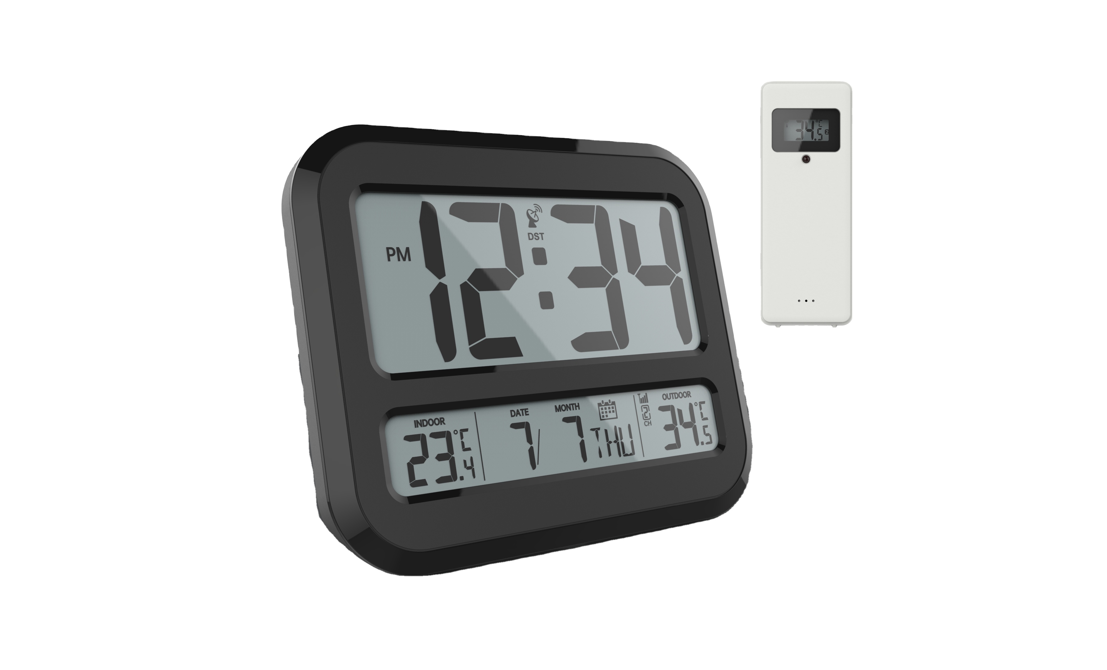2 X AAA Battery Powered Jumbo Display Alarm 6 Button Clock Digital Clock With Date
