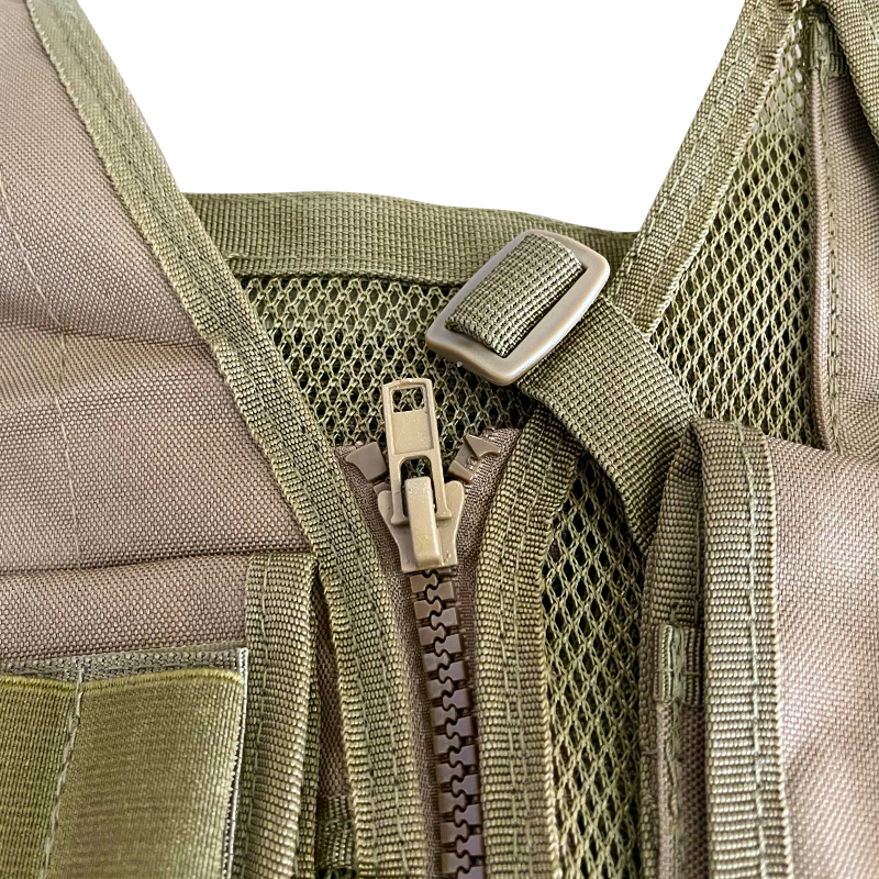 Multi-functional Khaki/Tan Protective Vest with Multiple Pouches and Mesh Liner 1.6 kg