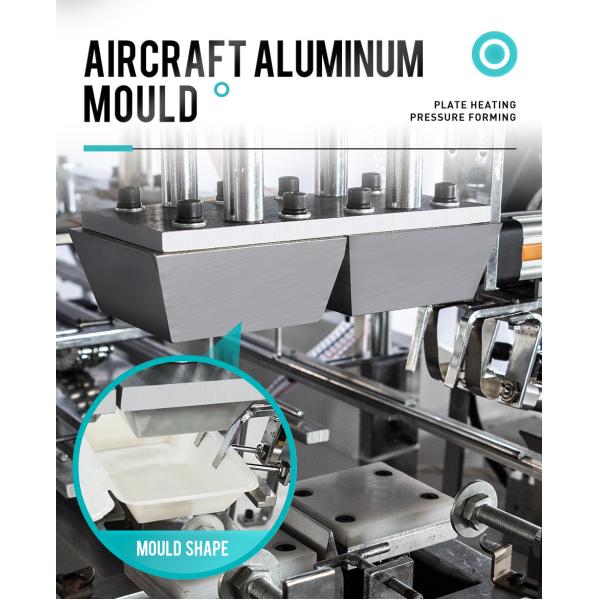 40-50 Pieces/Min Full Automatic Disposable Paper Box Making Machine Paper Food Container Machine