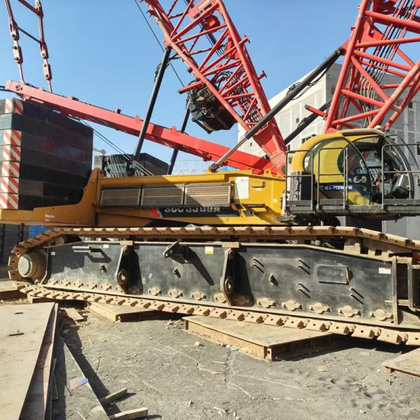 Quality SANY Used 500T Crawler Crane Equipment 1.5 Km/H Travel Speed With Good Controllability for sale