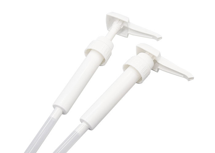 15ml / 30ml PP White Square Head Sauce Dispenser Pump Food Sauce Dispenser Pump UKR30 38-410