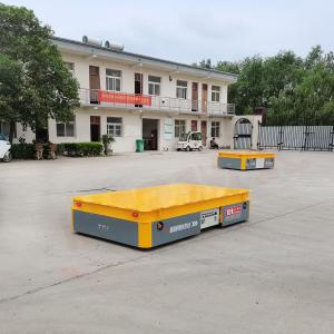China 10T Plate Trackless Transfer Cart Heavy Load Material Transfer Trolley wholesale