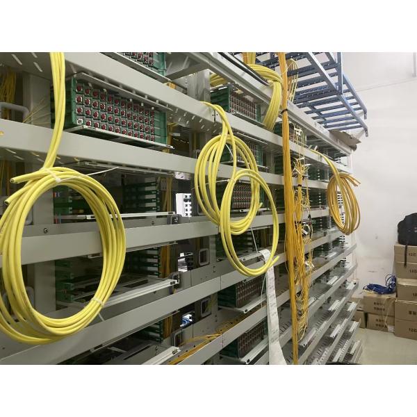 48 Strand Single Mode Armored Fiber Optic Cable 10.5mm Orange LSZH Data Center